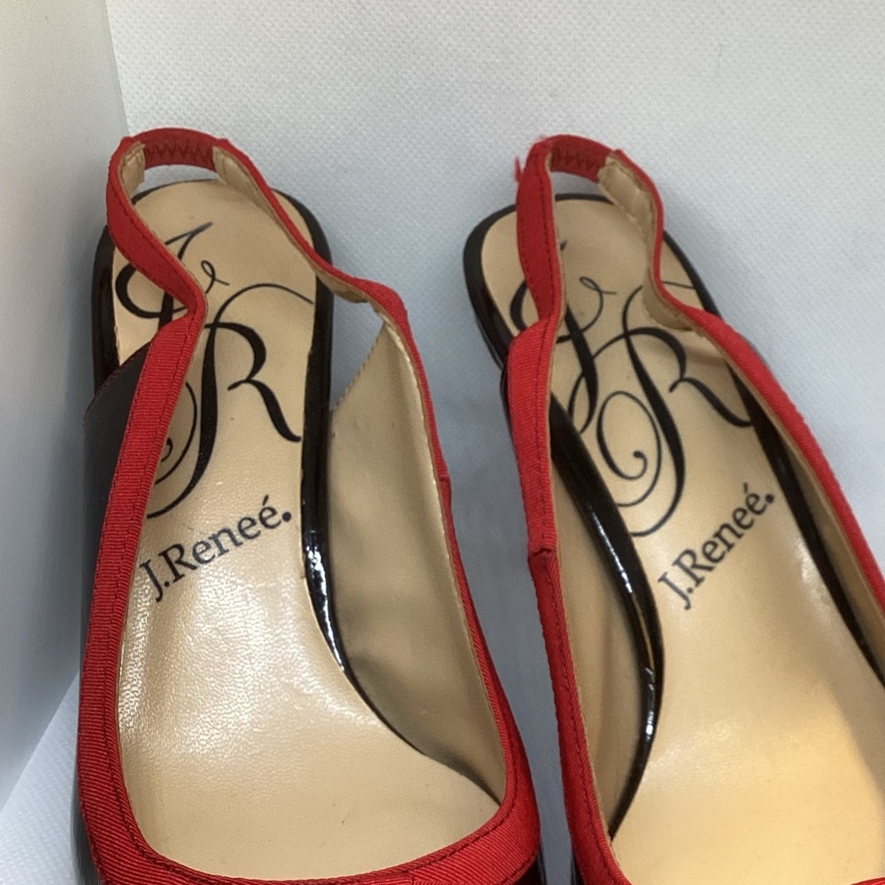 J.RENEE RED AND BLACK HEELS - Picture 12 of 12